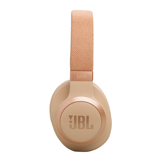 JBL Live 770NC - Sandstone - Wireless Over-Ear Headphones with True Adaptive Noise Cancelling - Right image number null